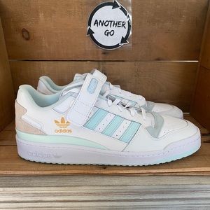 Men’s Adidas Forum Low Athletic Sneakers Shoes Size 13 White New With Box